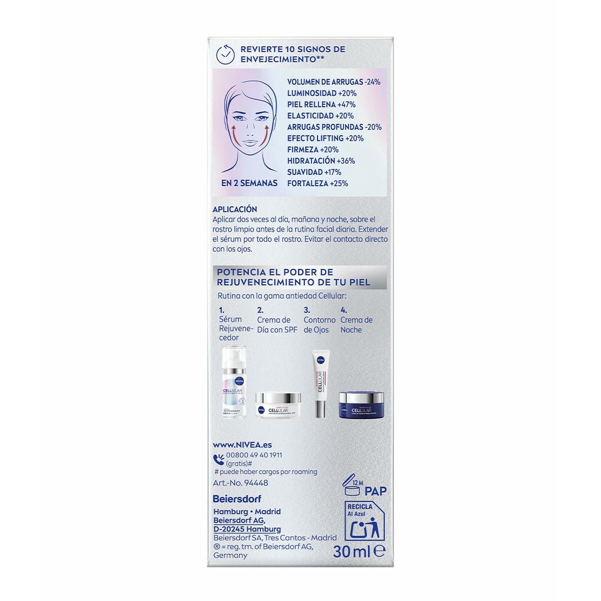Facial Serum Nivea NIVEA CELLULAR 30 ml-2