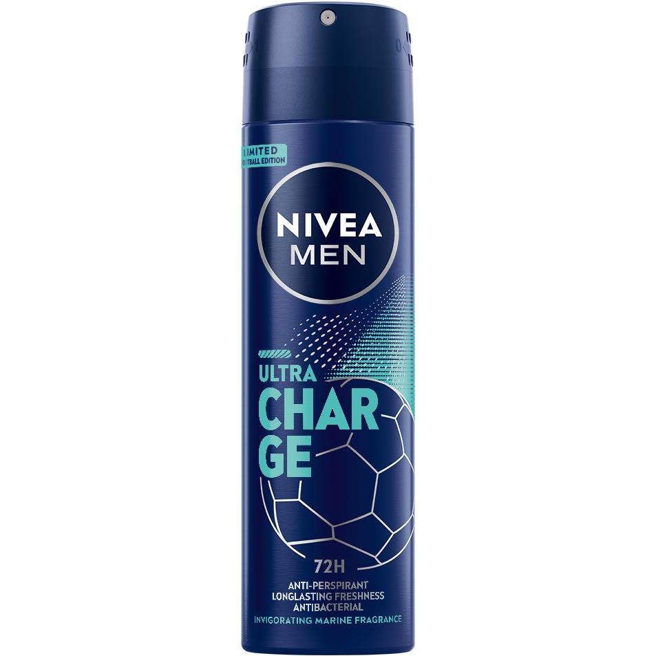 Nivea NIVEA MEN Antyperspirant w sprayu Ultra Charge 150 ml - wersja limitowana (9005800379012)-0