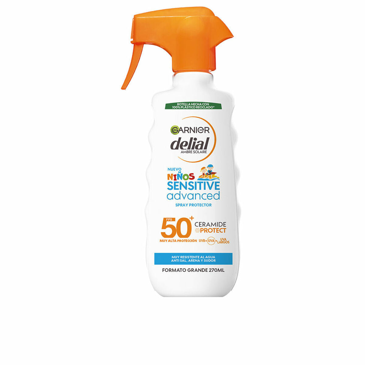 Sunscreen Spray for Children Garnier Niños Sensitive Advanced SPF 50+ 270 ml-0