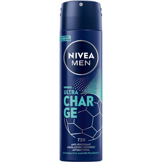 Nivea NIVEA MEN Antyperspirant w sprayu Ultra Charge 150 ml - wersja limitowana (9005800379012)-0